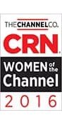 Graphic with the text “The Channel Co. CRN Women of the Channel 2016”.