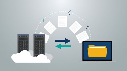 backing up and restoring files between server and laptop